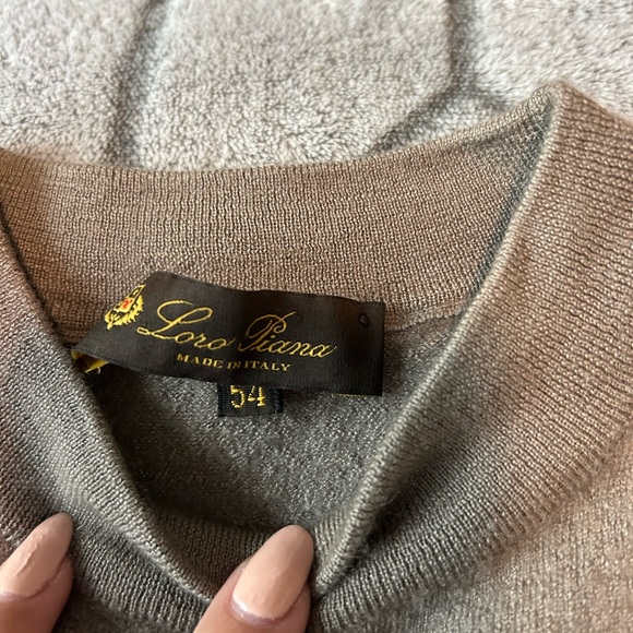 Loro Piana Taupe Womens Crewneck Sweater cashmere and silk - Picture 3 of 13